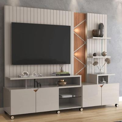 Painel Prateleira Cuba Off White Perolizado-jequitiba