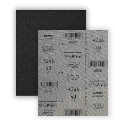 Folha De Lixa Ferro/pano Grão 40 Norton K246