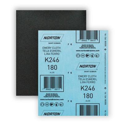 Folha De Lixa Ferro/pano Grão 180 Norton K246