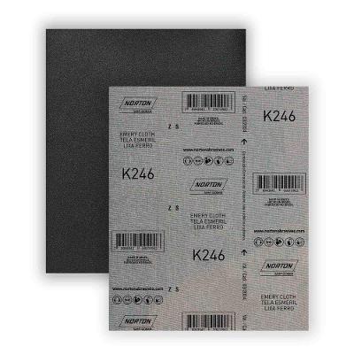 Folha De Lixa Ferro/pano Grão 100 Norton K246