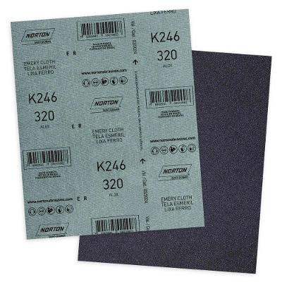 Folha De Lixa Ferro/pano Grão 320 Norton K246