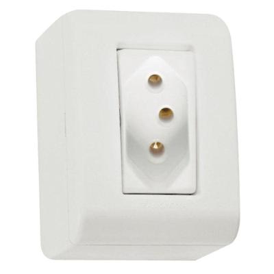 Conjunto Caixa 1 Tomada 2p + T250v- 10a - Tramontina