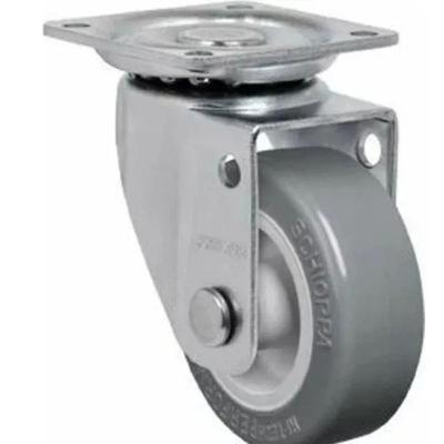 Rodízio Giratório 2'' Com Placa Cinza Colson Profissional Resistente Capacidade 30kg