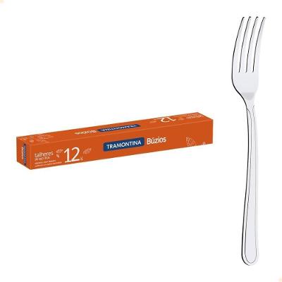Kit 12 Garfos De Mesa Búzios Tramontina Aço Inox 23762000
