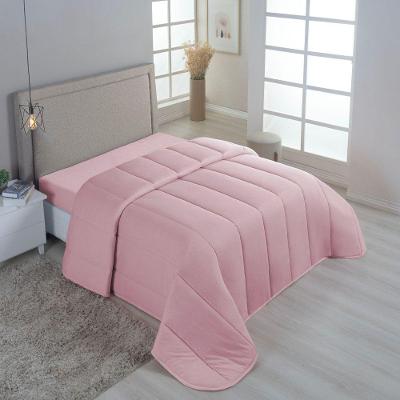 Edredom Minimal Queen Super Macio Malha 100% Algodão 01 Peça - Rose