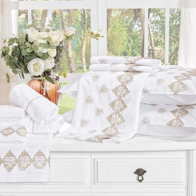 Jogo De Cama Sensualle Casal King 4 Peças Percal 400 Fios 100% Algodão - Branco