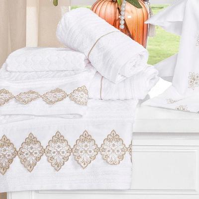 Jogo De Banho Sensualle 5 Peças Percal 400 Fios Acetinado 100% Algodão - Branco