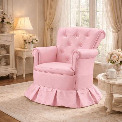 Poltrona Cadeira Amamentação Descanso Confortável Quarto Sala Leitura Corino Rosa