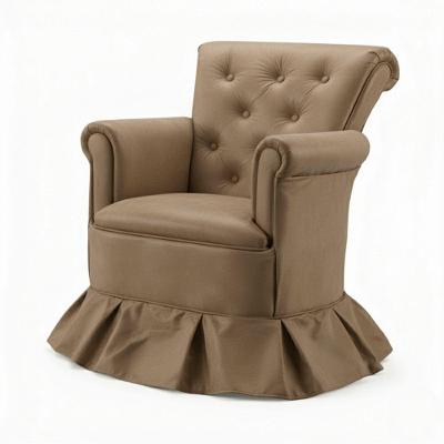 Poltrona Amamentação Aconchego Confortável Descanso Quarto Bebê Suede Cappuccino