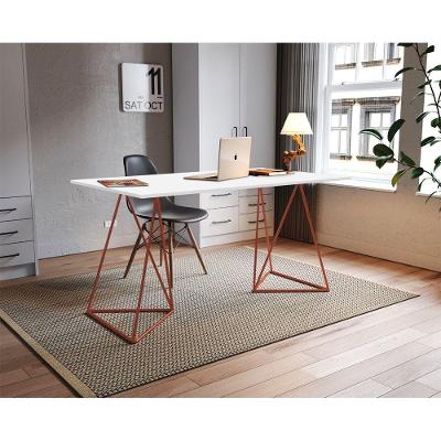 Escrivaninha Mesa Bela Vista Para Home Office Estudo Trabalho Com Tampo Amplo - Cobre-branco