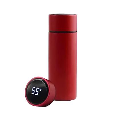 Garrafa Térmica Inteligente Com Indicador E Sensor De Temperatura Led – 500ml | Vermelho