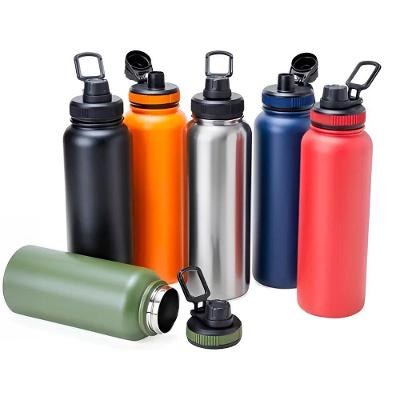 Garrafa Térmica Inoxidável Basic 1 Litro Academia Hidratação | Ideal Para Quem Valoriza Saúde - Branco