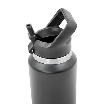 Garrafa Térmica Flip Squeeze Alça Canudo 1000ml Academia Azul