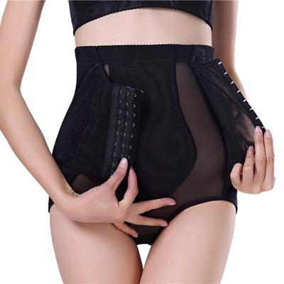 Cinta Calcinha Modeladora Aperta Barriga Alta Compressão Flores Preta Tamanho:l