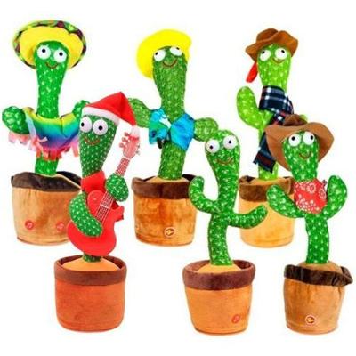 Caquito Dançante Cacto Falante Com 120 Músicas Recarregável