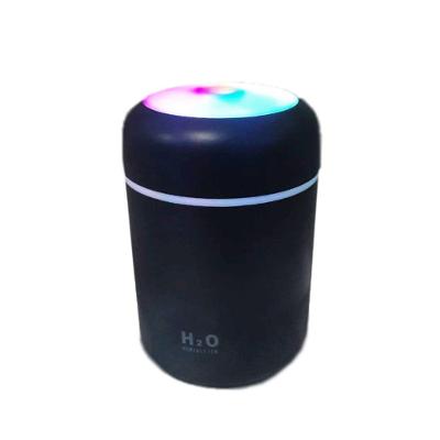 Umidificador E Difusor Usb 300ml Com Led Multicolor, Design Moderno, Aromaterapia E Cromoterapia P Ambientes Cinza