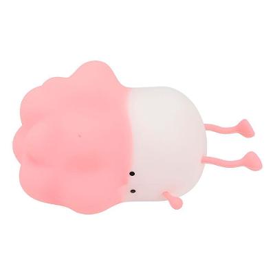 Luminária Led Infantil Recarregável Touch Em Silicone – 3 Níveis De Brilho, Luz Noturna Deco Led Decoração - Rosa