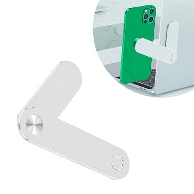 Suporte Universal Celular Clipe Magico Notebook Liga De Aluminio Prata