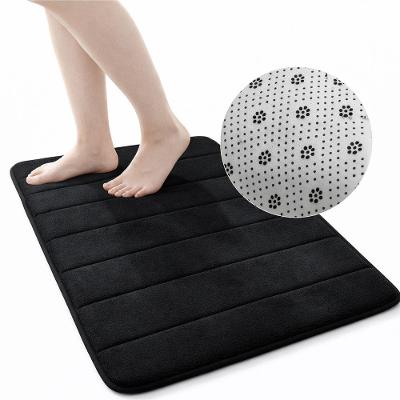 Tapete De Banheiro Em Espuma De Memória – Super Macio, Absorvente E Antiderrapante | Preto