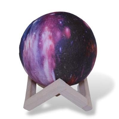 Luminaria Pendente Planeta Galaxia Universo 3d Abajur Usb Com Controle Rgb Colorido Vermelho