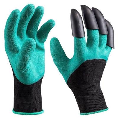 Luva Para Jardinagem Com Garras Cavar Jardim Planta Protetora Par