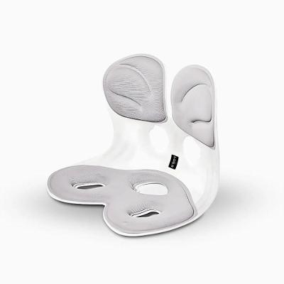 Almofada De Apoio Lombar Cadeira Correção De Coluna - Onforto E Postura Em Qualquer Lugar G - Cinza