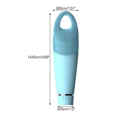 Escova Limpeza Facial Massageador Anti-acne Esfoliante Beleza Azul