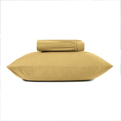 Jogo De Cama Solteiro 2 Peças Altenburg Malha Fio Penteado Amarelo Mostarda