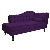 Recamier Diana 140cm Lado Esquerdo Suede Roxo - 1