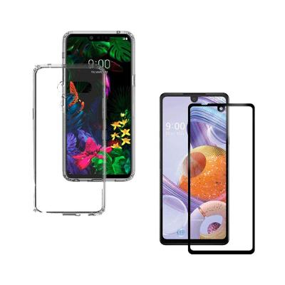 Capinha Para Lg K71 Kit  Anti Impacto + Película De Vidro 9d