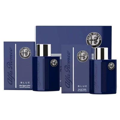 Kit Perfume Blue Alfa Romeo Edt Masculino 75ml + Loção Pós Barba 75ml