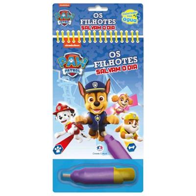 Livro Aquabook Patrulha Canina - Os Filhotes Salvam O Dia