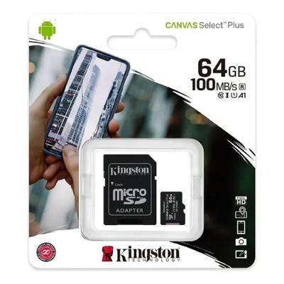 Cartão De Memória Kingston Canvas Select Plus Micro Sdxc 64gb Classe 10