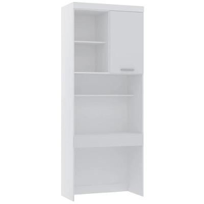 Escrivaninha Bancada Estudo Modulada 90cm Taiga Branco L01 - Mpozenato
