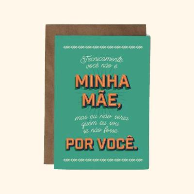 Cartão Mãe De Coração