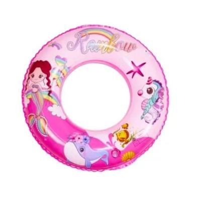 Boia Inflável Infantil Redonda Piscina Sereia 90 Cm