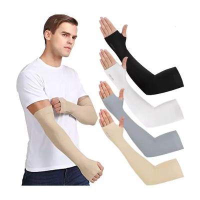 Kit 2 Pares Manguito Proteção Solar Uv Fina Braço Seda Unissex