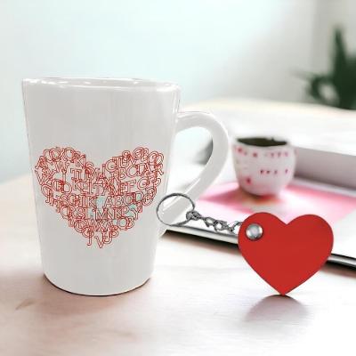 Caneca 250ml Com Chaveiro - Eu E Você