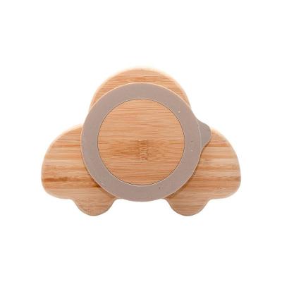 Prato Bambu Carrinho Com Ventosa E Divisórias - Ecológico, Seguro