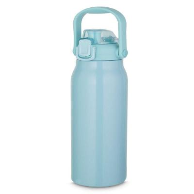Garrafa Litrão Com Alça E Bico 1,5l Em Aço Inox Azul