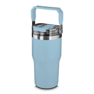 Garrafa Copo Térmico Parede Dupla Em Aço Inox Azul 650ml