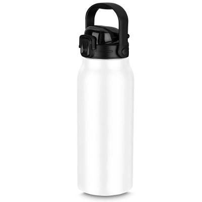 Garrafa Litrão Com Alça E Bico 1,5l Em Aço Inox Branca