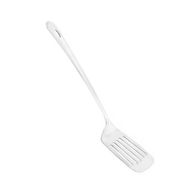 Espátula Em Aço Inox Vazada Para Frituras 33cm Chapeiro Hambúrguer