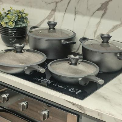Caçarola Antiaderente 4,4l A Indução Revestida Em Granito ø24cm