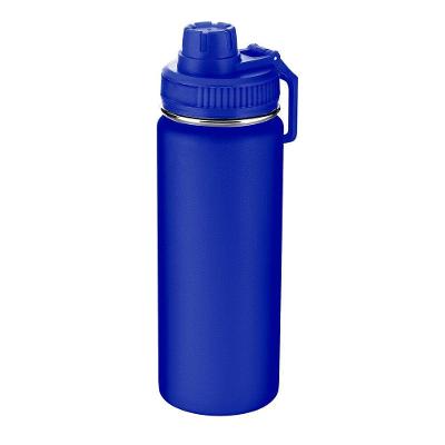 Garrafa Com Alça E Bico 570ml Parede Dupla Azul Escuro