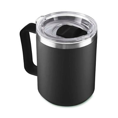 Caneca Térmica Café 450ml Com Tampa Aço Inox Parede Dupla Preto