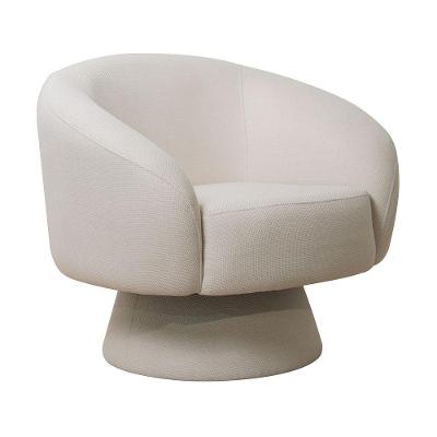 Poltrona Decorativa Liz Fixa Linhão Off White - Nexta Casa