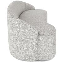 Sofá 4 Lugares Curvo Sala De Estar Living Lótus D02 Bouclê Creme 260 Cm B-54 - 7