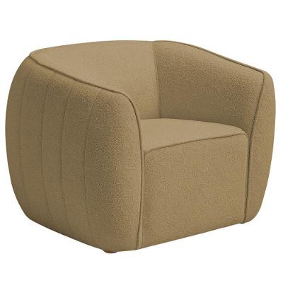 Poltrona Decorativa Premium Provença Bouclé Camel - Nexta Casa