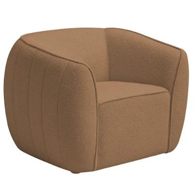 Poltrona Decorativa Premium Provença Bouclé Terracota - Nexta Casa